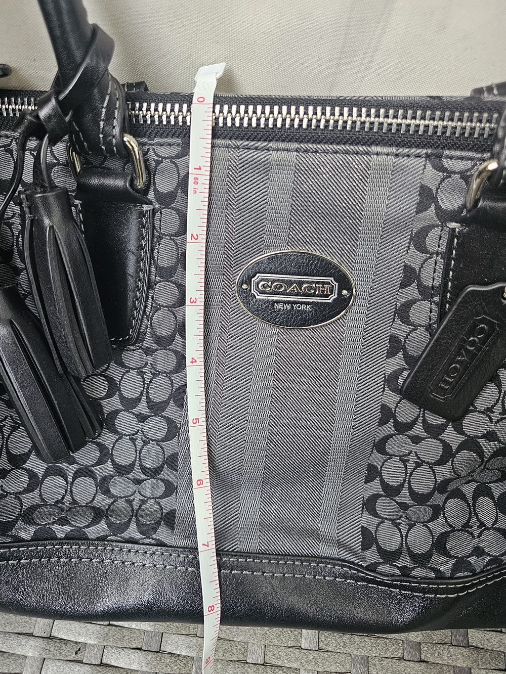 🚨SALE🚨Coach Legacy Signature Stripe Molly Convertible Satchel (Model #21154) - Picture 12 of 14